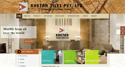 Desktop Screenshot of khetantiles.co.in